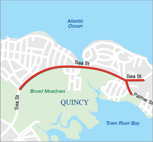 QUINCY: RECONSTRUCTION OF SEA STREET 